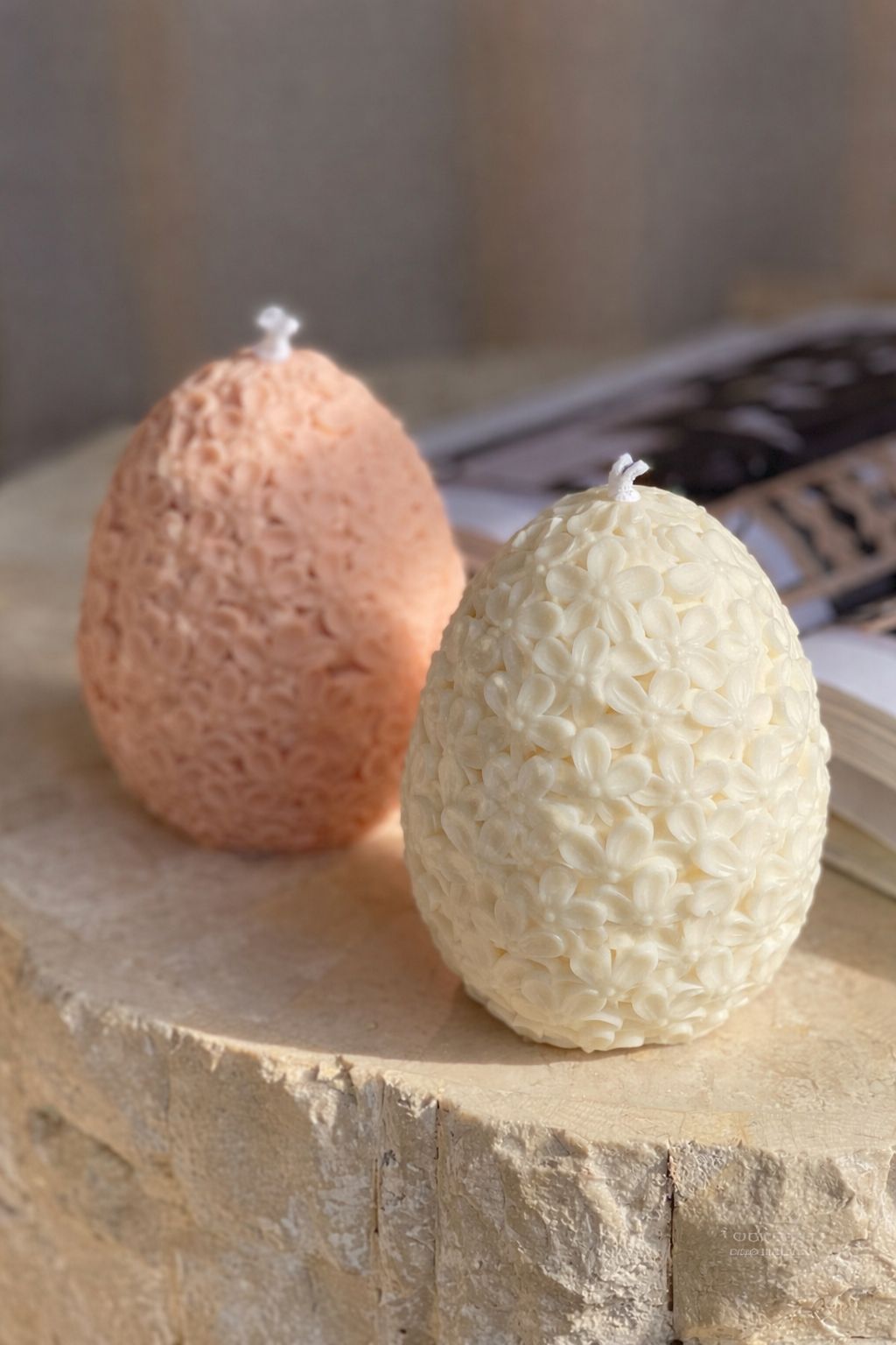 Blossom Egg Candle Set